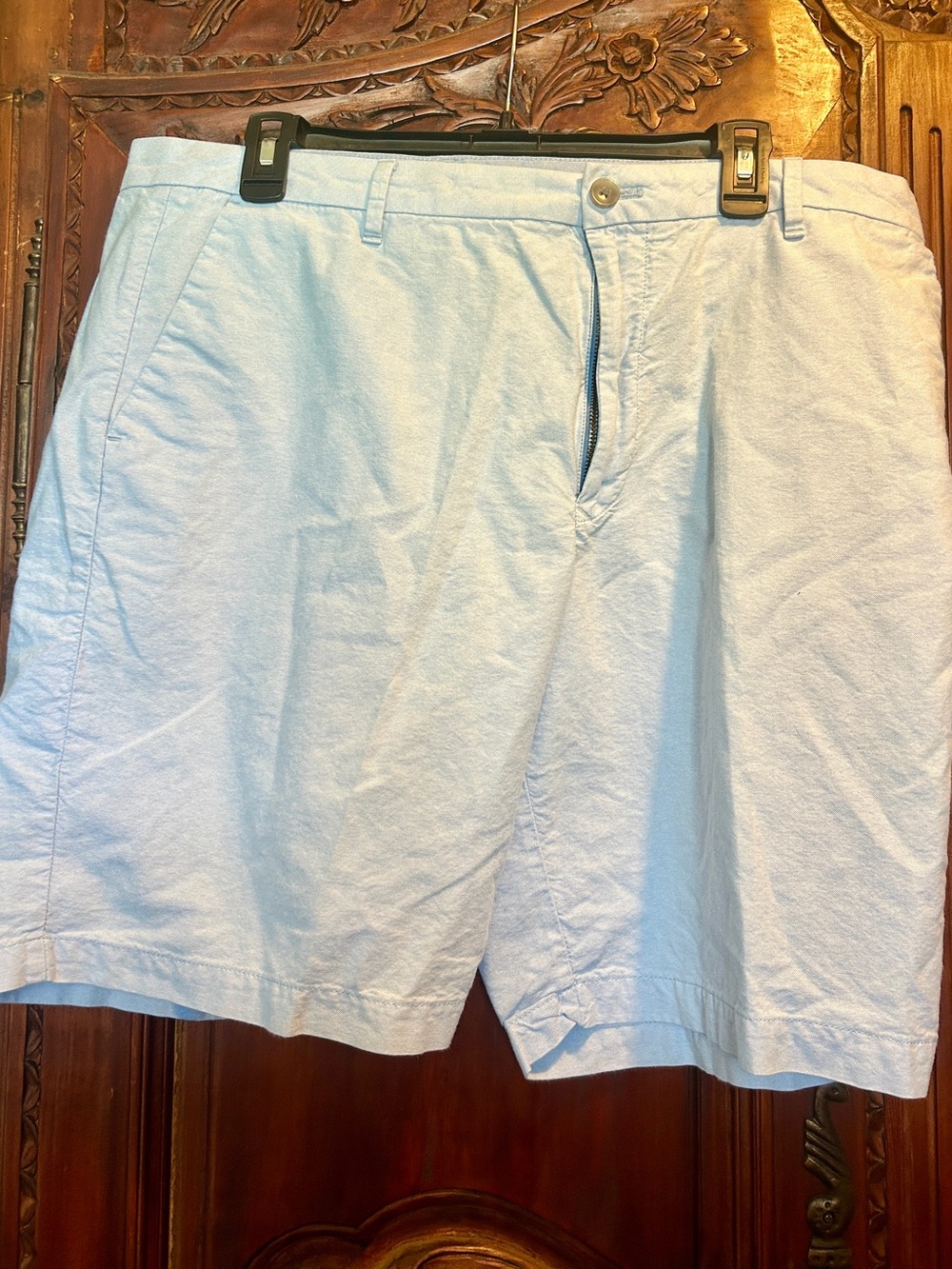 Izod Light Blue Men's Flat Front Shorts